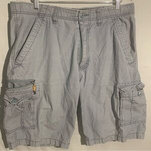 Wear First Shorts Men 36 Gray Cargo Button Fly